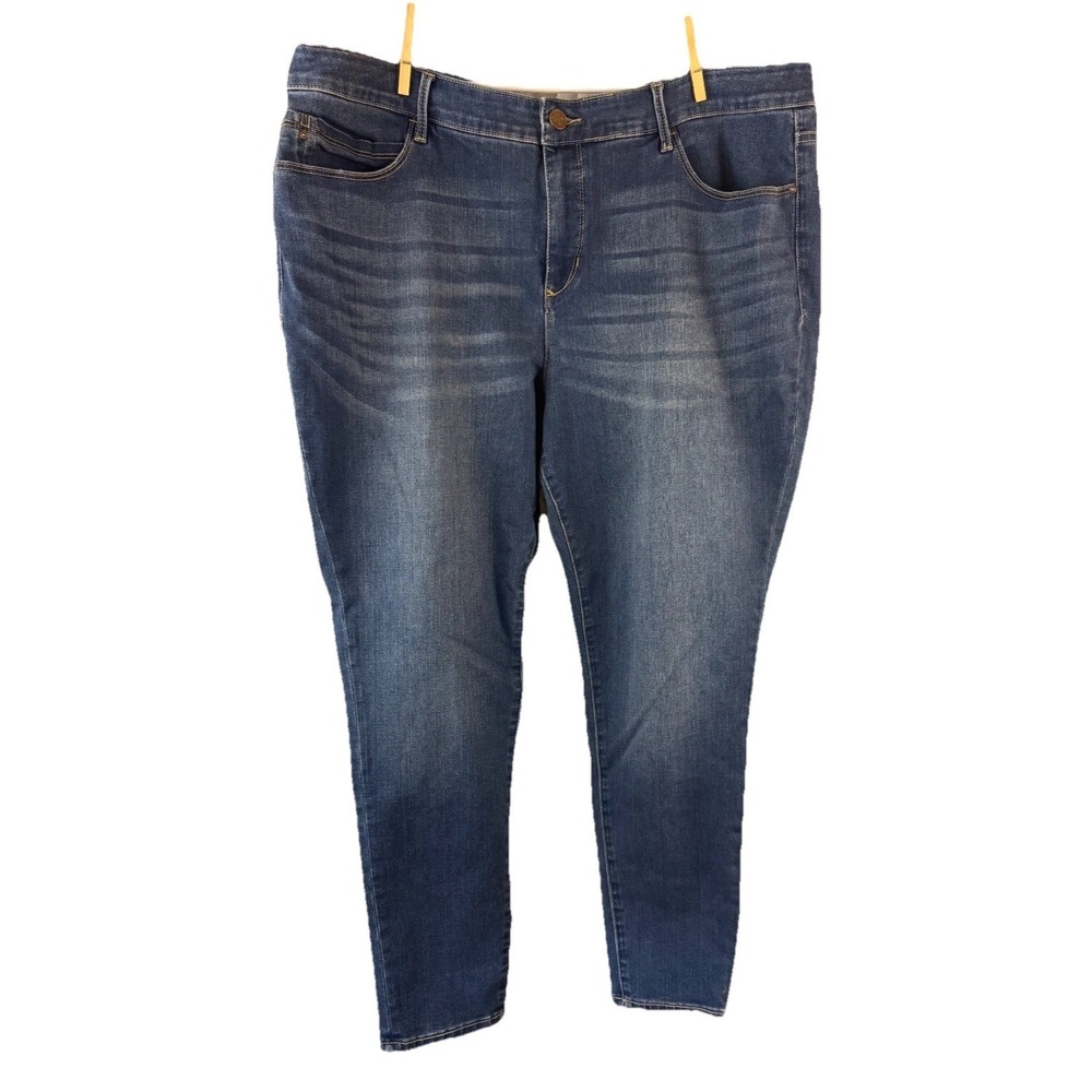 Skinnygirl Womens‎ Jeans 22W Blue Plus Denim Stretch The Skinny Measurements